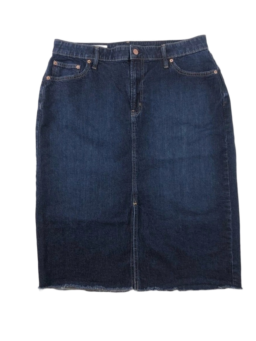 Gap denim pencil skirt dark indigo wash skirt 34in dark wash ICON denim